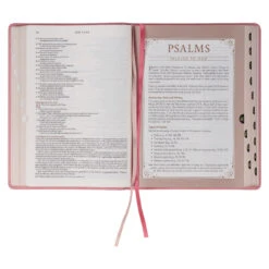 NLT Pink Faux Leather Spiritual Growth Bible -Books Shop 212 0212 5