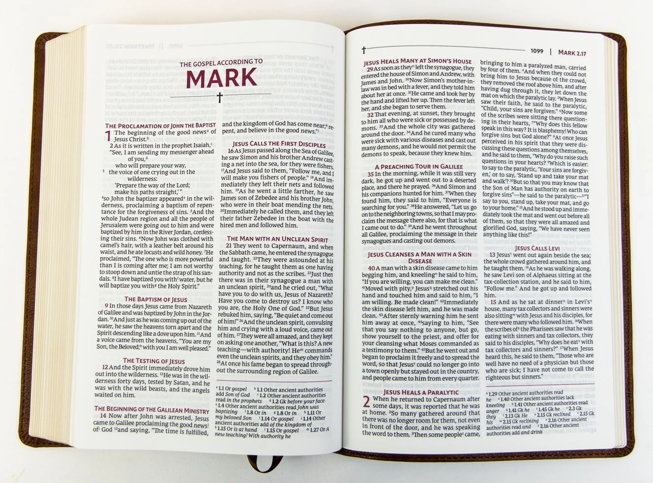 NRSVUE Holy Bible With Apocrypha, Leathersoft, Brown 5 NRSVUE Holy Bible With Apocrypha, Leathersoft, Brown - Image 3