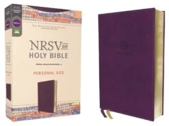 NRSVUE Holy Bible, Personal Size, Leathersoft, Purple, Comfort Print